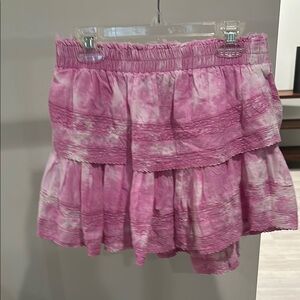 Pink Tiered Skirt
